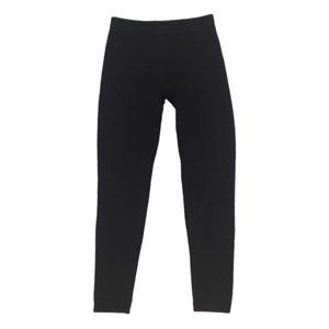 Pink Rose Black Leggings Size S